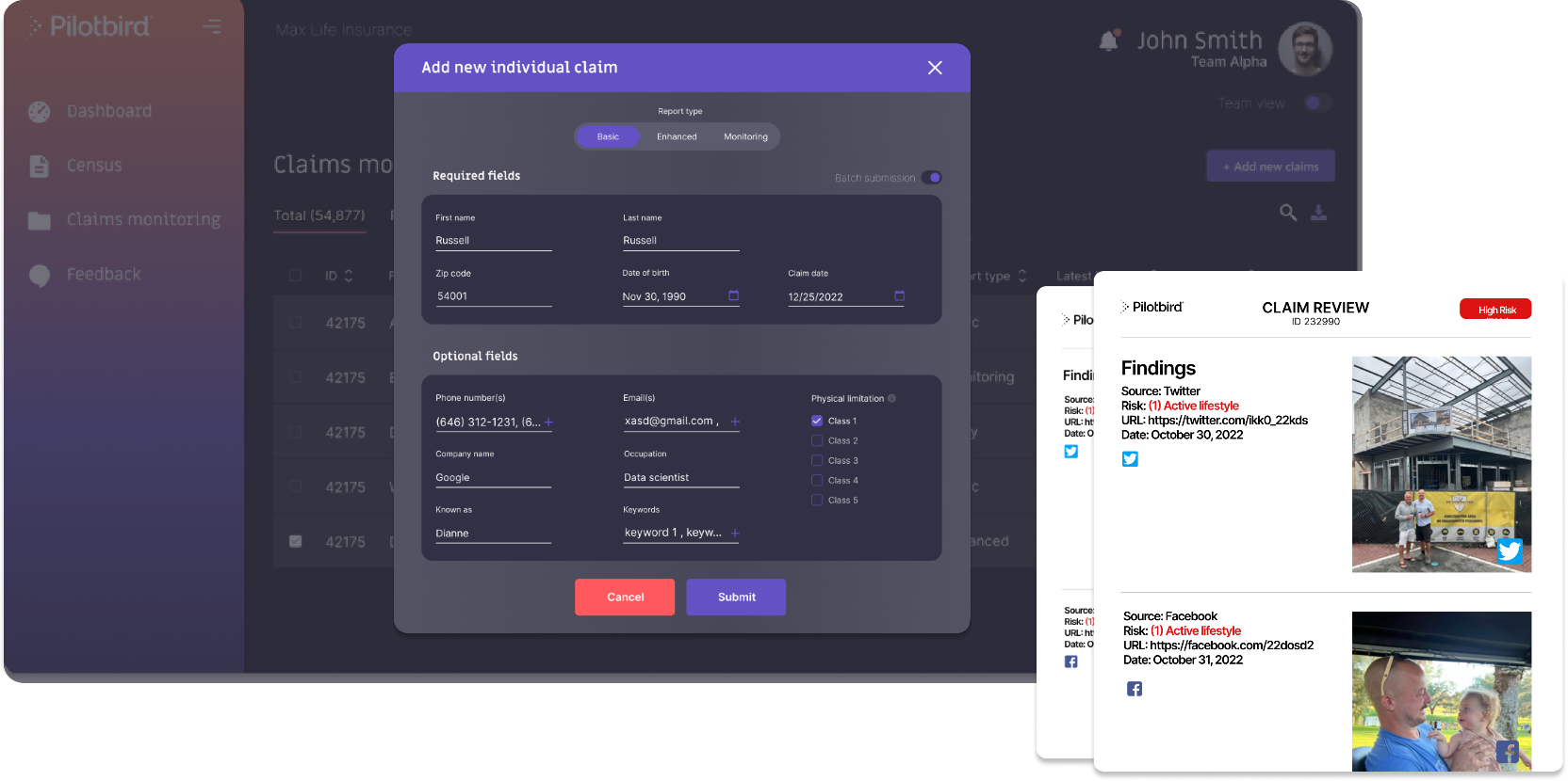 claim monitoring